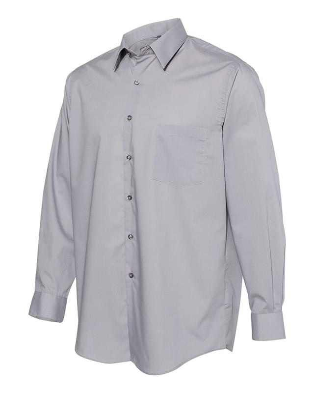 Broadcloth Point Collar Solid Shirt