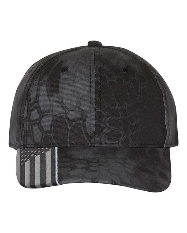 Cap with American Flag on Visor