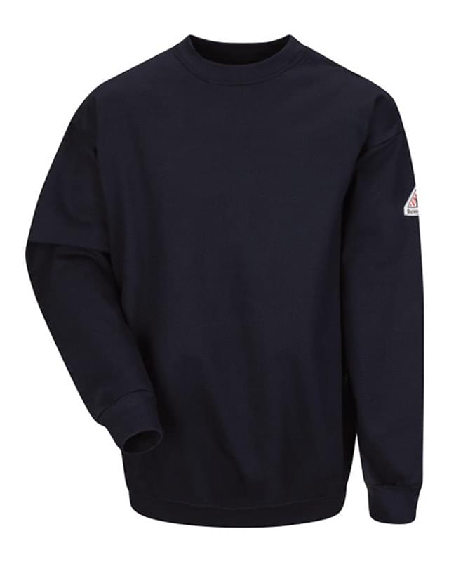 Pullover Crewneck Sweatshirt - Cotton/Spandex Blend