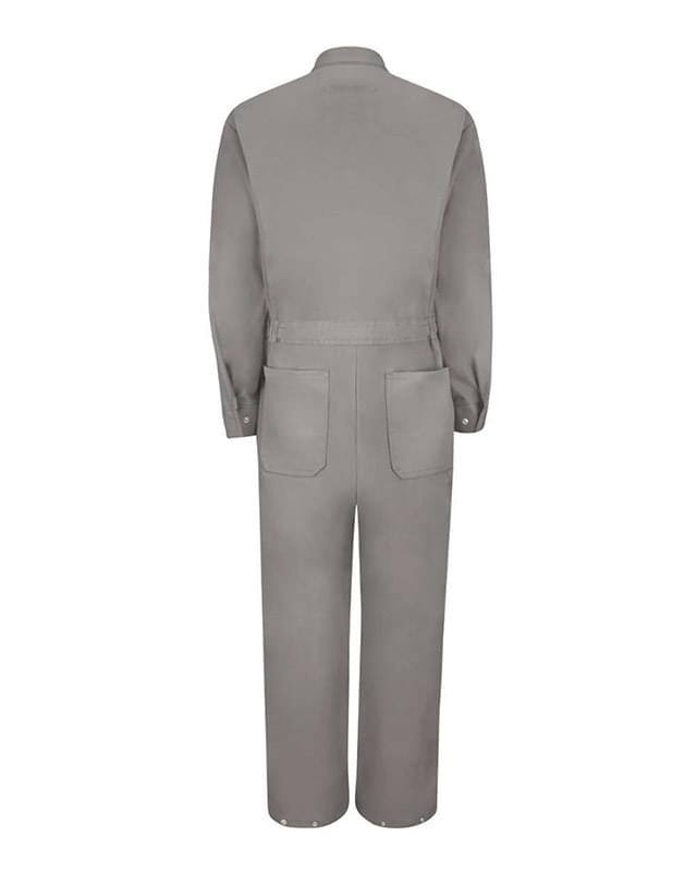 Zip-Front Cotton Coverall Additional Sizes