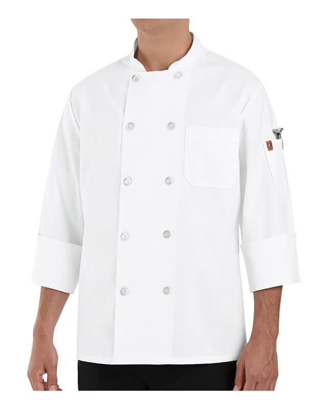 Ten Pearl Button Chef Coat