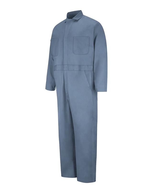 Button-Front Cotton Coverall Additional Sizes