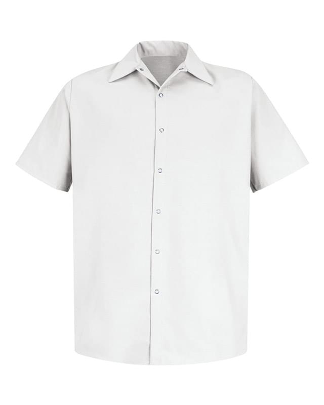 Specialized Short Sleeve Pocketless Work Shirt - Long Sizes