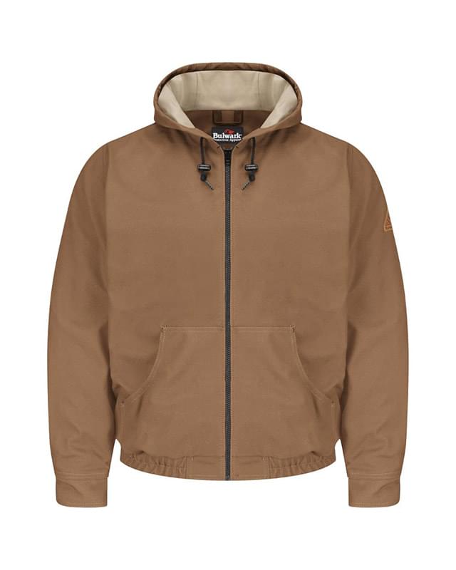 Brown Duck Hooded Jacket - EXCEL FR&reg; ComforTouch&reg; - Long Sizes
