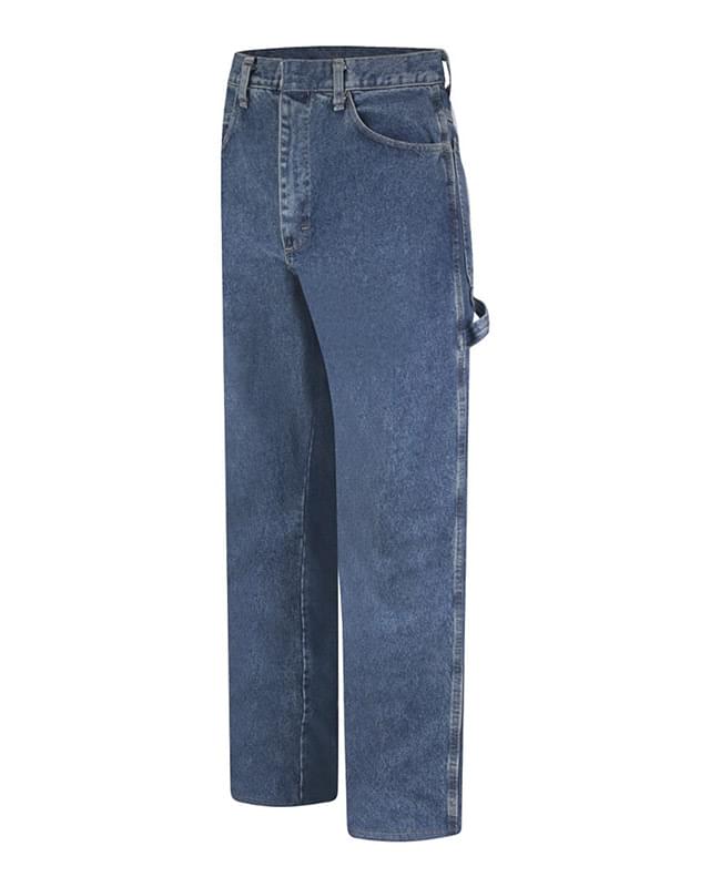 Flame Resistant Pre-Washed Denim Dungaree - Extended Sizes