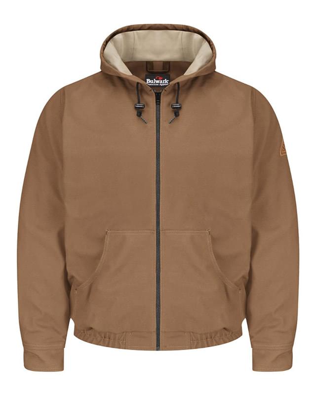 Brown Duck Hooded Jacket - EXCEL FR&reg; ComforTouch&reg; - Long Sizes