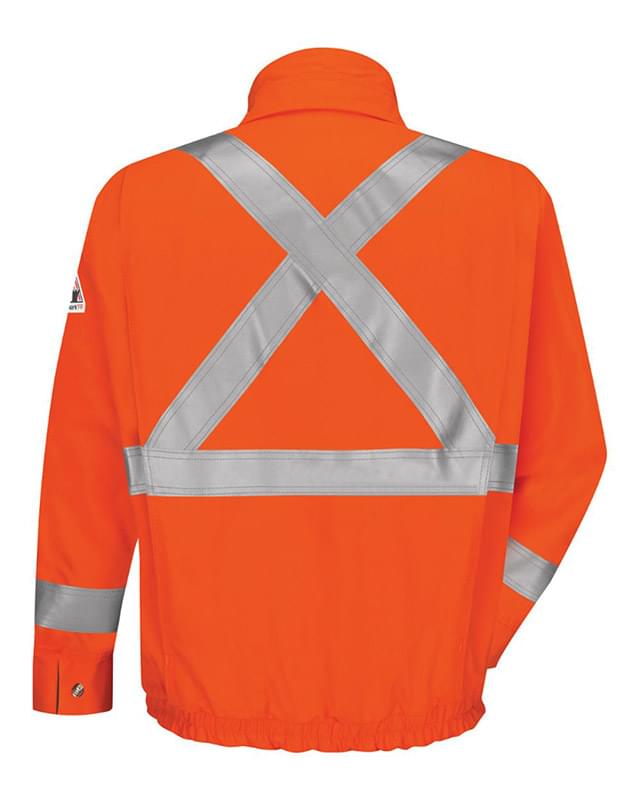 Lined Bomber Jacket with CSA Compliant Reflective Trim - EXCEL FR® ComforTouch