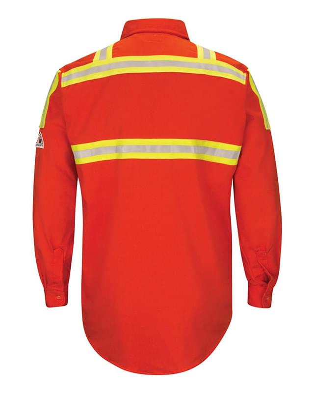 Enhanced Visibility Long Sleeve Uniform Shirt - Long Sizes