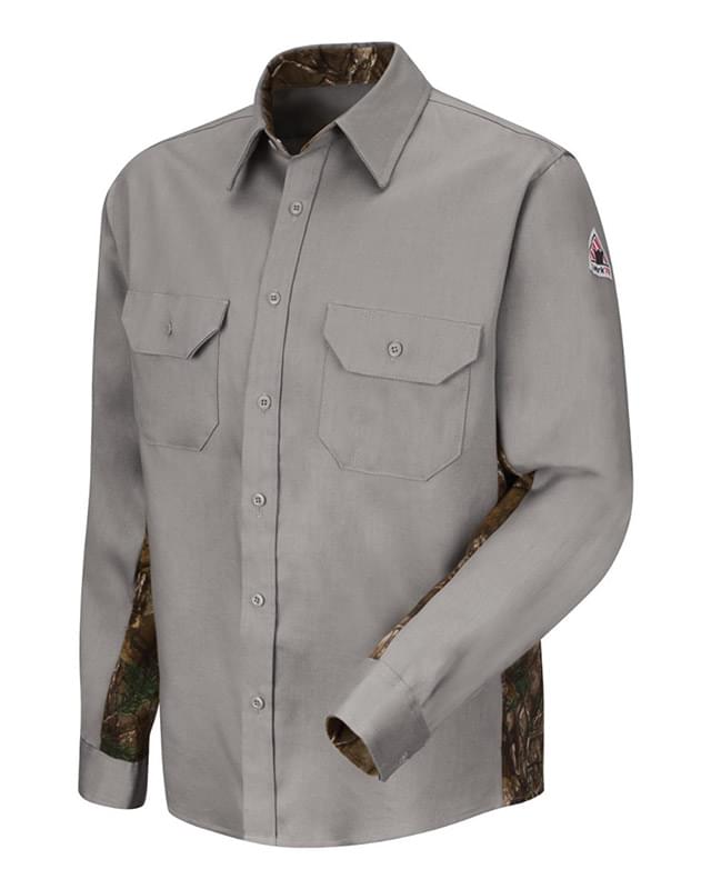 Camo Uniform Shirt - EXCEL FR&reg; ComforTouch&reg; - 6 oz. - Long Sizes