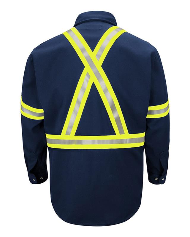 Dress Uniform Shirt with CSA reflective trim - EXCEL FR® ComforTouch Dress Uniform Shirt with CSA reflective trim - EXCEL FR® ComforTouch