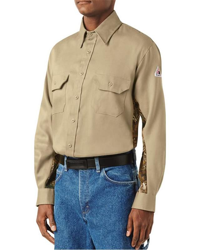 Camo Uniform Shirt - EXCEL FR&reg; ComforTouch&reg; - 6 oz. - Long Sizes
