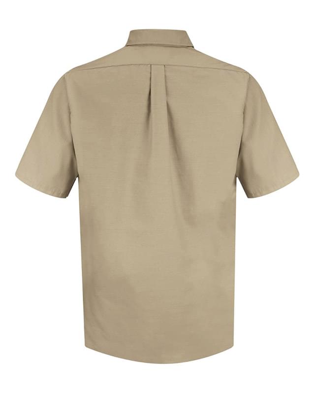 Poplin Short Sleeve Dress Shirt - Long Sizes