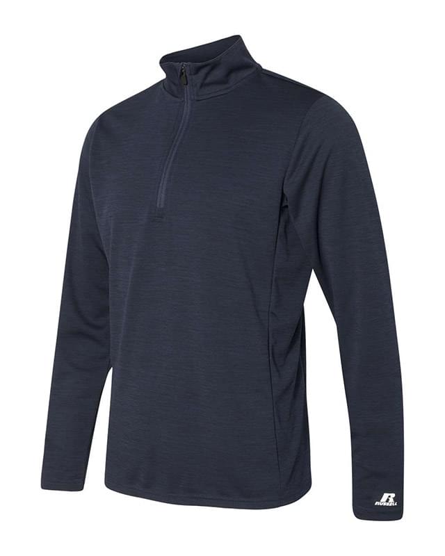 Striated Quarter-Zip Pullover