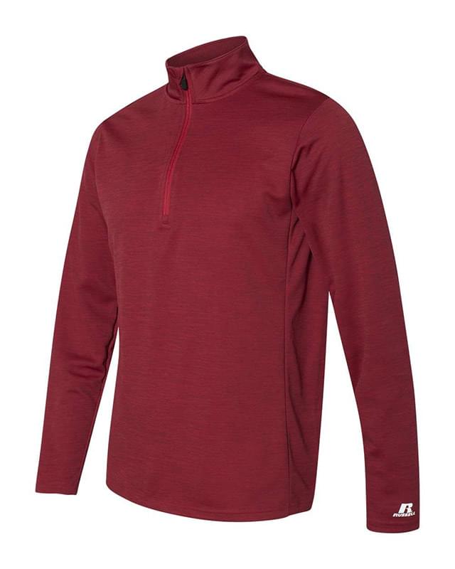 Striated Quarter-Zip Pullover