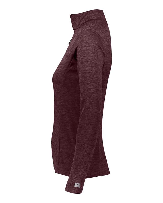 Women's Striated Quarter-Zip Pullover