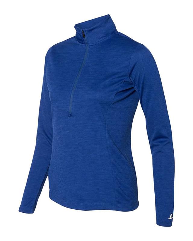 Women's Striated Quarter-Zip Pullover