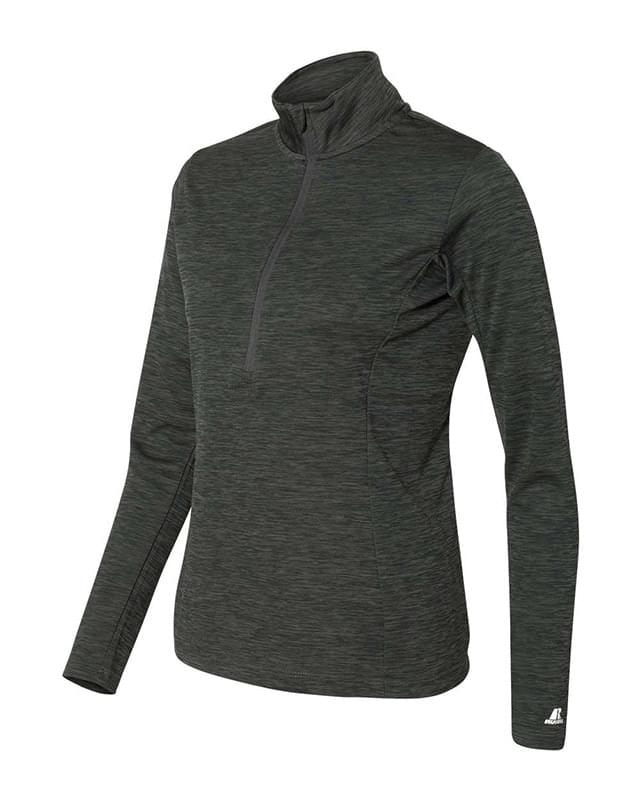 Women's Striated Quarter-Zip Pullover