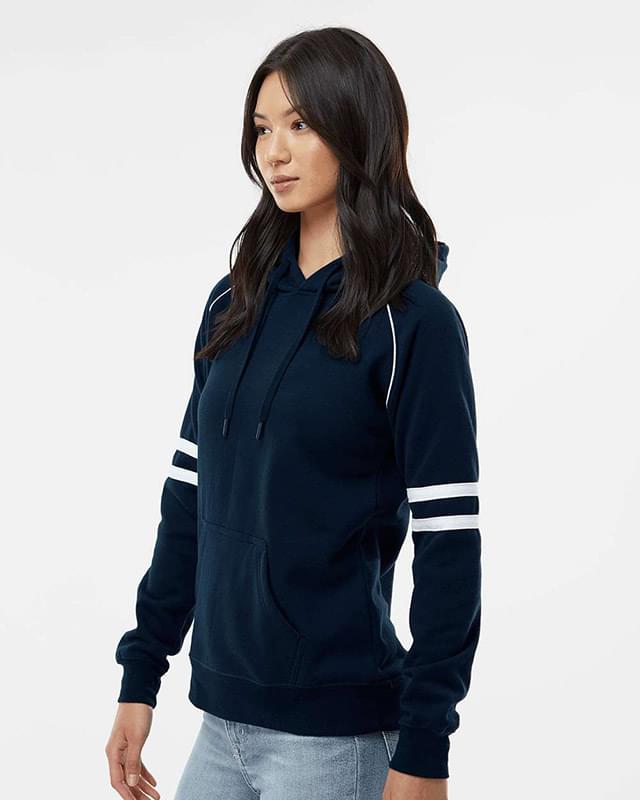 Women's Varsity Fleece Piped Hooded Sweatshirt