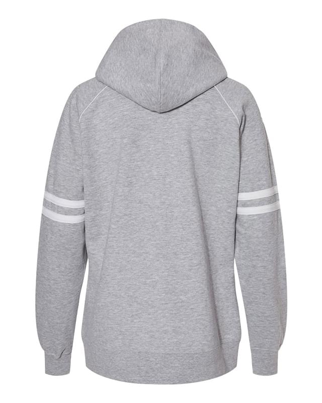 Women's Varsity Fleece Piped Hooded Sweatshirt