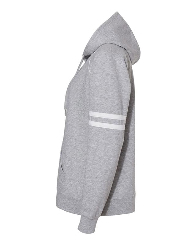 Women's Varsity Fleece Piped Hooded Sweatshirt