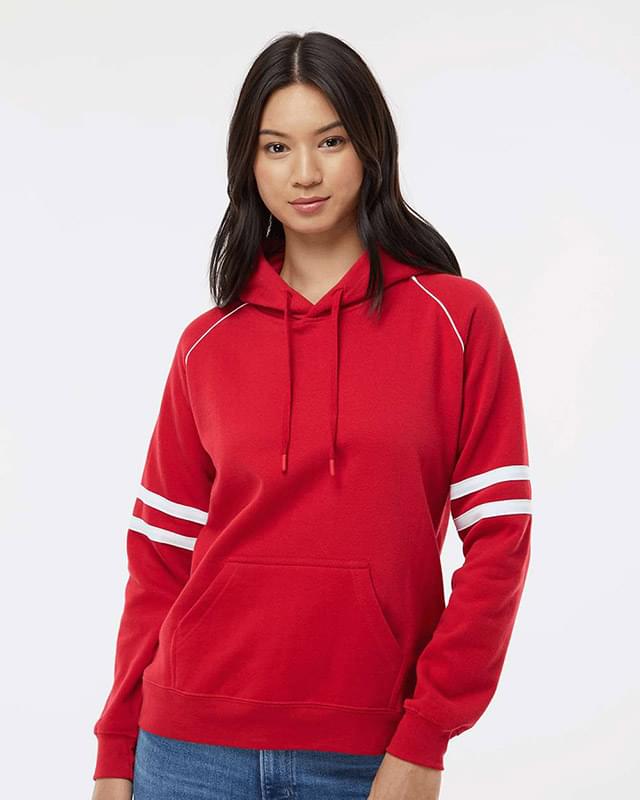 Women's Varsity Fleece Piped Hooded Sweatshirt