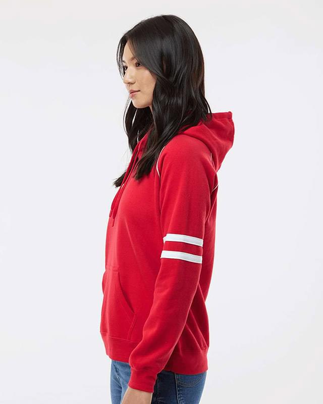 Women's Varsity Fleece Piped Hooded Sweatshirt