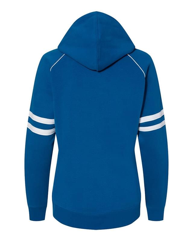 Women's Varsity Fleece Piped Hooded Sweatshirt