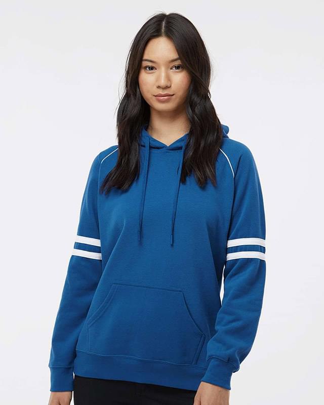 Women's Varsity Fleece Piped Hooded Sweatshirt