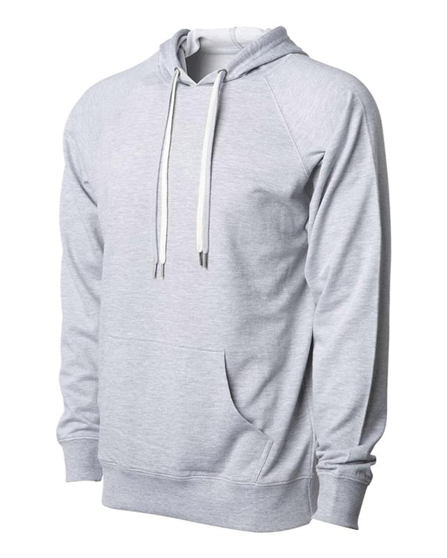 Icon Unisex Lightweight Loopback Terry Hooded Pullover