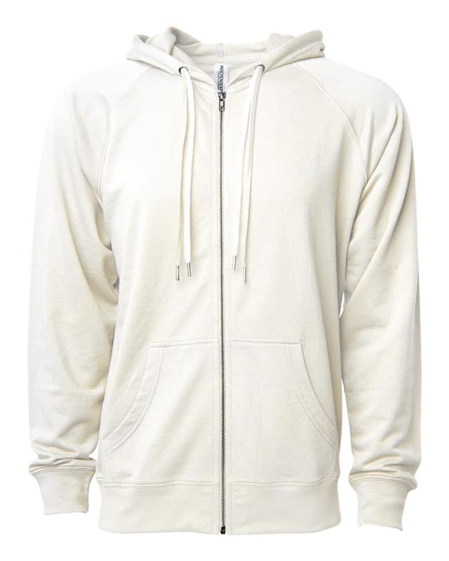 Independent Trading Co.® Custom Icon Unisex Lightweight Loopback Terry Zip Hoodie
