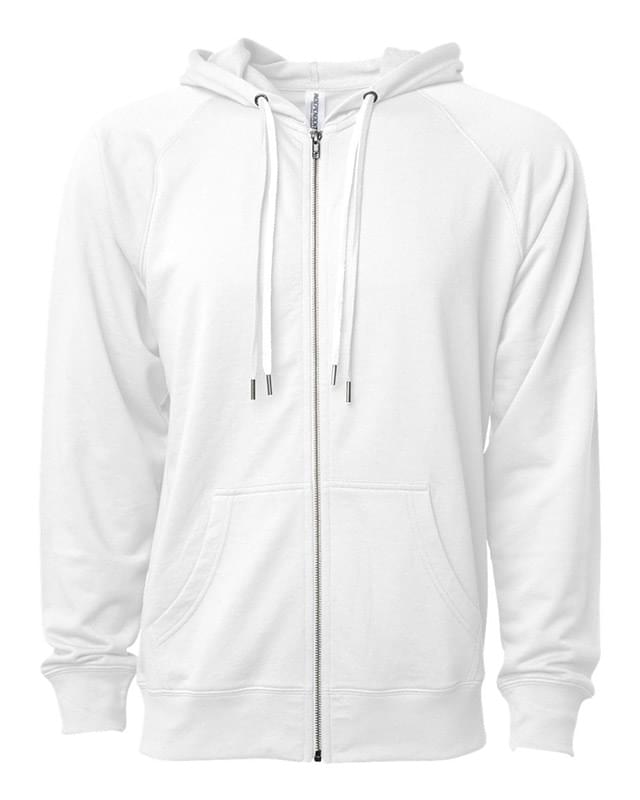 Independent Trading Co.® Custom Icon Unisex Lightweight Loopback Terry Zip Hoodie