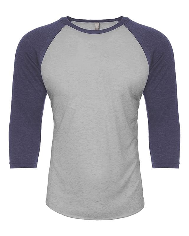 Unisex CVC Three-Quarter Sleeve Raglan T-Shirt
