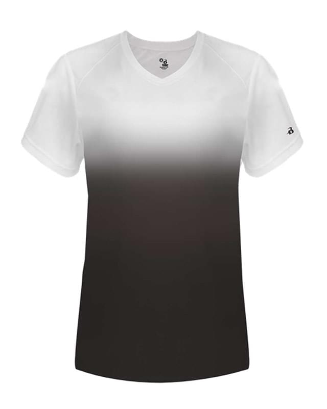 Women's V-Neck Ombre T-Shirt