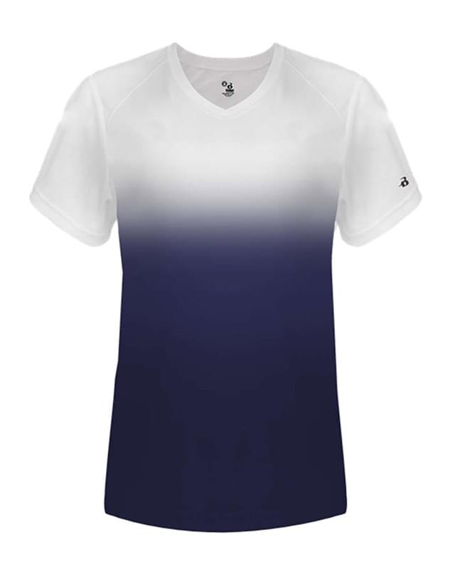 Women's V-Neck Ombre T-Shirt