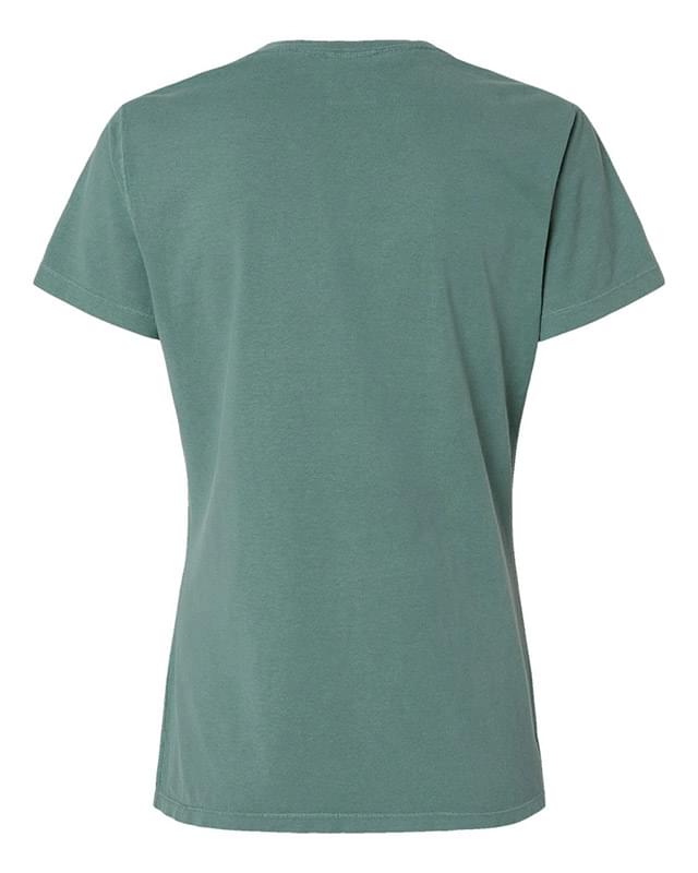 Garment-Dyed Women's V-Neck T-Shirt