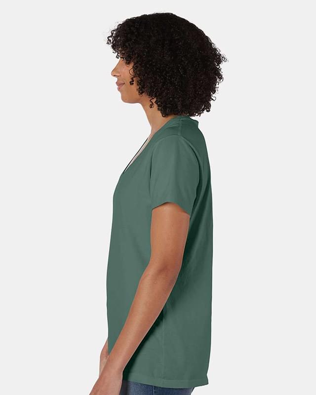 Garment-Dyed Women's V-Neck T-Shirt