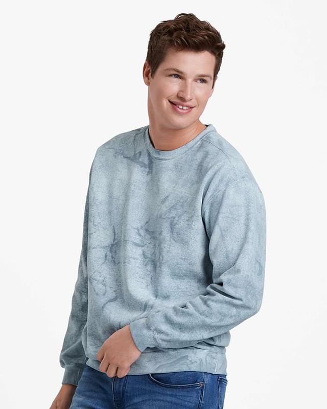 Garment-Dyed Spray Crewneck Sweatshirt