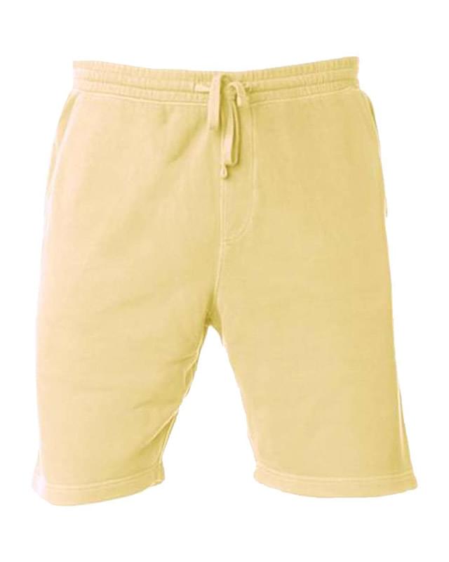 Pigment-Dyed Fleece Shorts