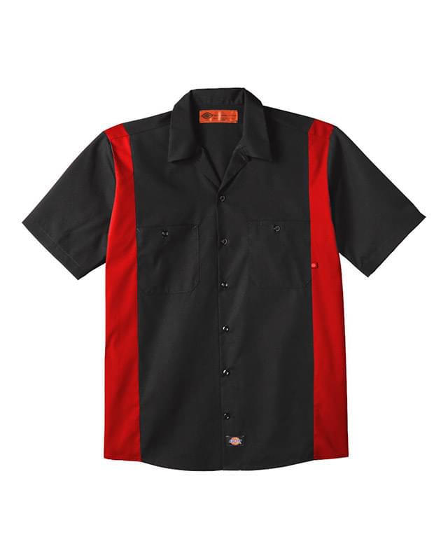 Industrial Colorblocked Short Sleeve Shirt
