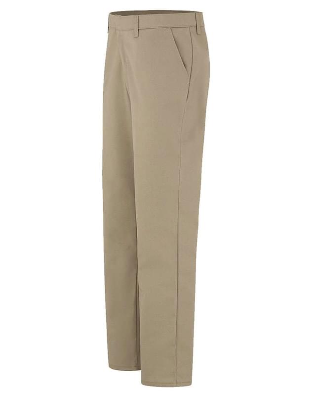 Women's Industrial Flat Front Pants - Extended Sizes