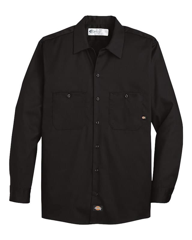 Industrial Cotton Long Sleeve Work Shirt - Long Sizes