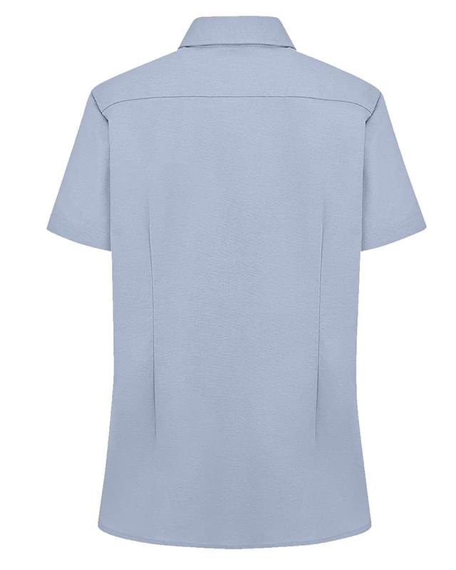 Women's Short Sleeve Stretch Oxford Shirt