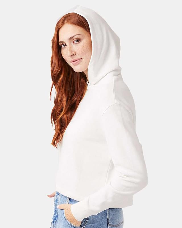 Women's Mineral Wash French Terry Crop Pullover Hoodie