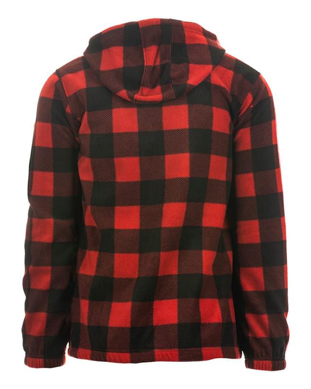 Men's Polar Fleece Hooded Pullover