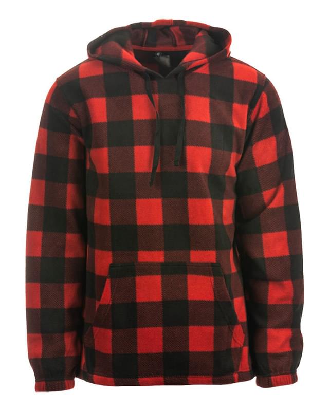 Men's Polar Fleece Hooded Pullover