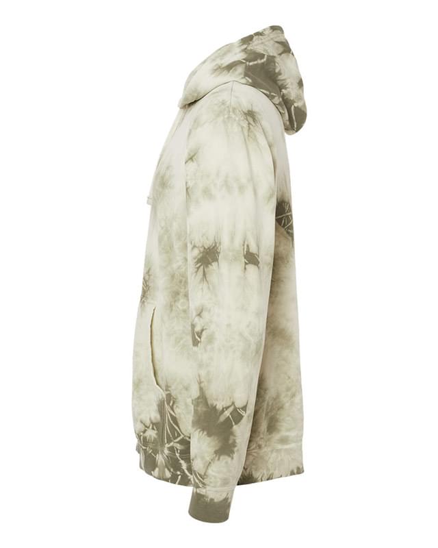 Unisex Midweight Tie-Dyed Hooded Sweatshirt