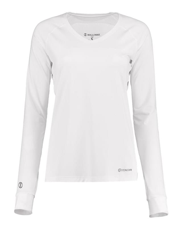 Women's Electrify CoolCore® Long Sleeve V-Neck T-Shirt