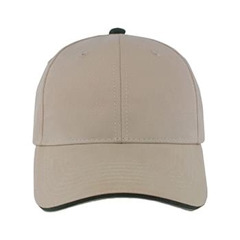 Brushed Cotton Sandwich Cap