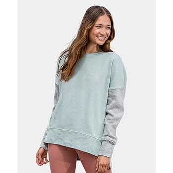Women's Cloud Fleece Colorblocked Crewneck Sweatshirt
