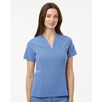 Women's Calix Fit & Flare Scrub V-Neck Top